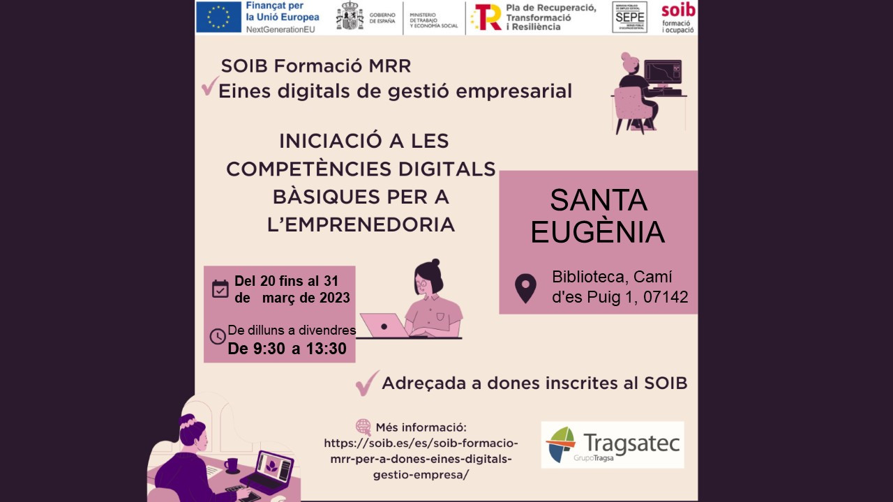 Curs d'iniciació a les competències digitals bàsiques per a l'emprenedoria