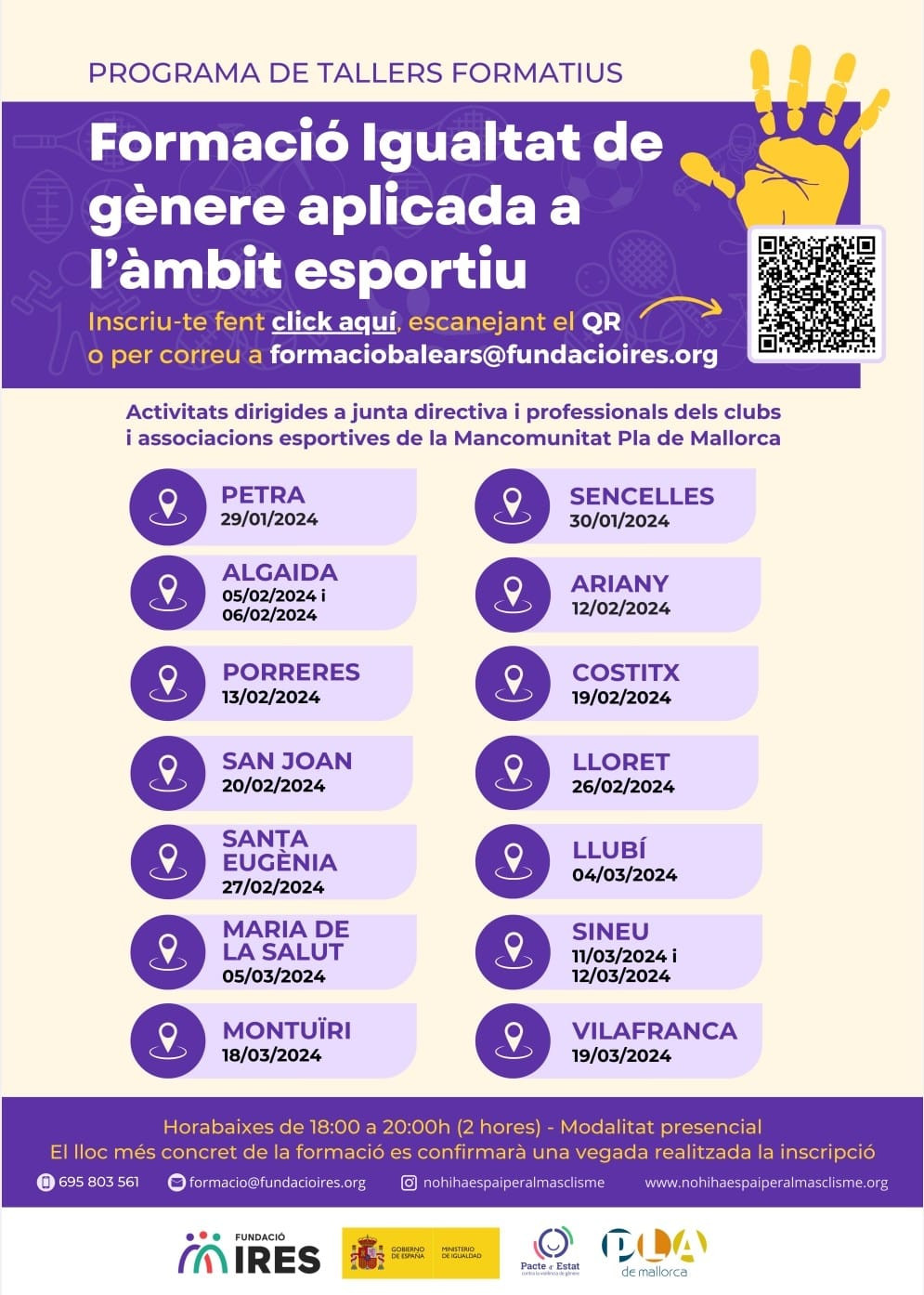 FORMACIÓ IGUALTAT DE GÈNERE APLICADA A L'ÀMBIT ESPORTIU