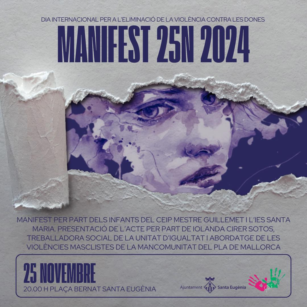 Manifest dels infants del CEIP Mestre Guillemet i l'IES Santa Maria
