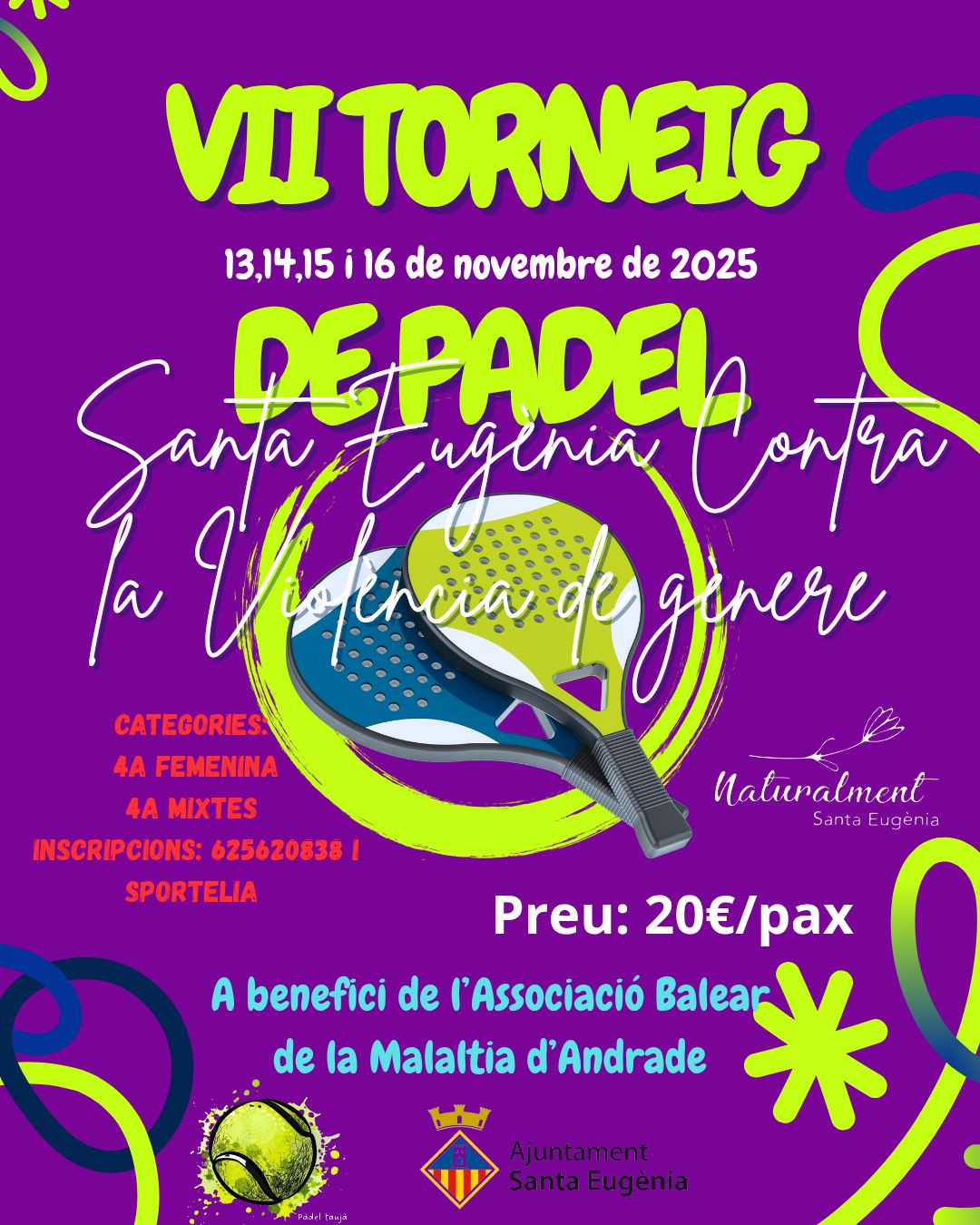 VII Torneig de pàdel Santa Eugènia Contra la Violència de Gènere