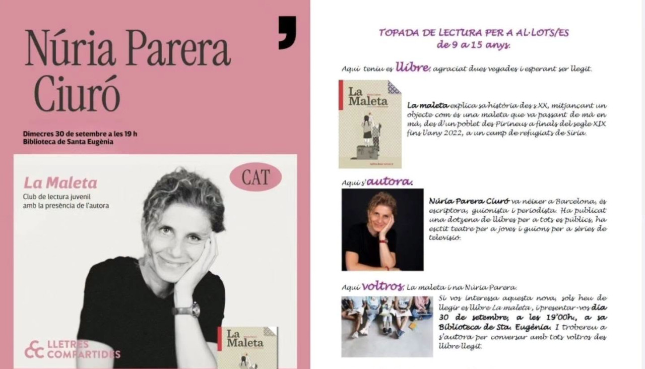 Topada de lectura amb Núria Parera Ciuró