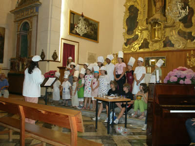 Dissabte 13 de juny, es va celebrar a l´Esglesia Parroquial, el final de curs de l´escola de Musica