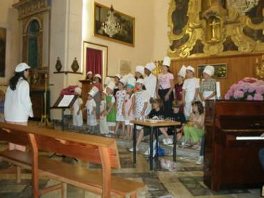 Dissabte 13 de juny, es va celebrar a l´Esglesia Parroquial, el final de curs de l´escola de Musica